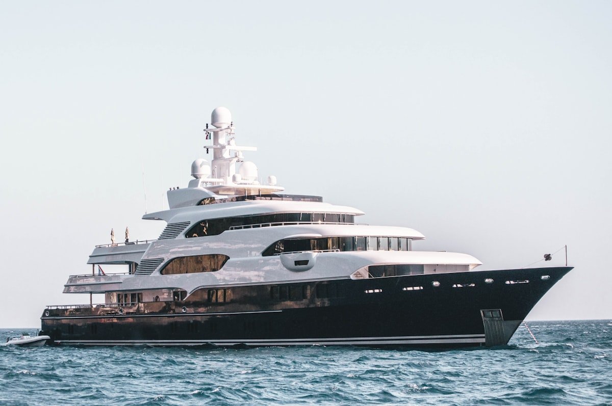 Vessel on open water